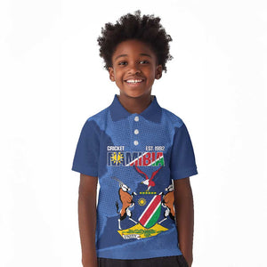 Afro Cricket Namibia Custom Kid Polo Shirt Go Eagles Est 1992 - African Pride