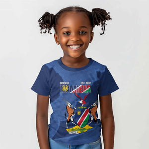 Afro Cricket Namibia Custom Kid T shirt Go Eagles Est 1992 - African Pride