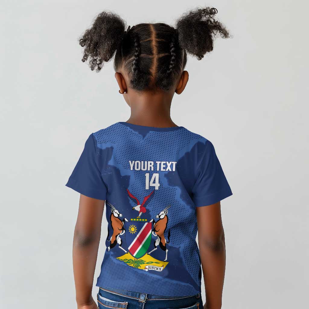 Afro Cricket Namibia Custom Kid T shirt Go Eagles Est 1992 - African Pride