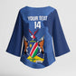Custom Namibia Cricket Kimono Sleeve Blouse Go Eagles Est 1992