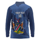 Afro Cricket Namibia Custom Long Sleeve Polo Shirt Go Eagles Est 1992 - African Pride