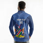 Afro Cricket Namibia Custom Long Sleeve Polo Shirt Go Eagles Est 1992 - African Pride