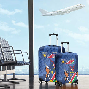 Afro Cricket Namibia Custom Luggage Cover Go Eagles Est 1992 - African Pride