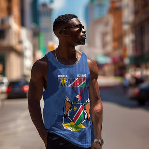 Afro Cricket Namibia Custom Men Tank Top Go Eagles Est 1992 - African Pride