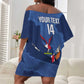 Afro Cricket Namibia Custom Off Shoulder Short Dress Go Eagles Est 1992 - African Pride