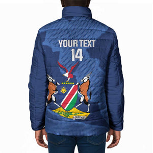 Custom Namibia Cricket Padded Jacket Go Eagles Est 1992