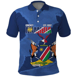 Afro Cricket Namibia Custom Polo Shirt Go Eagles Est 1992 - African Pride