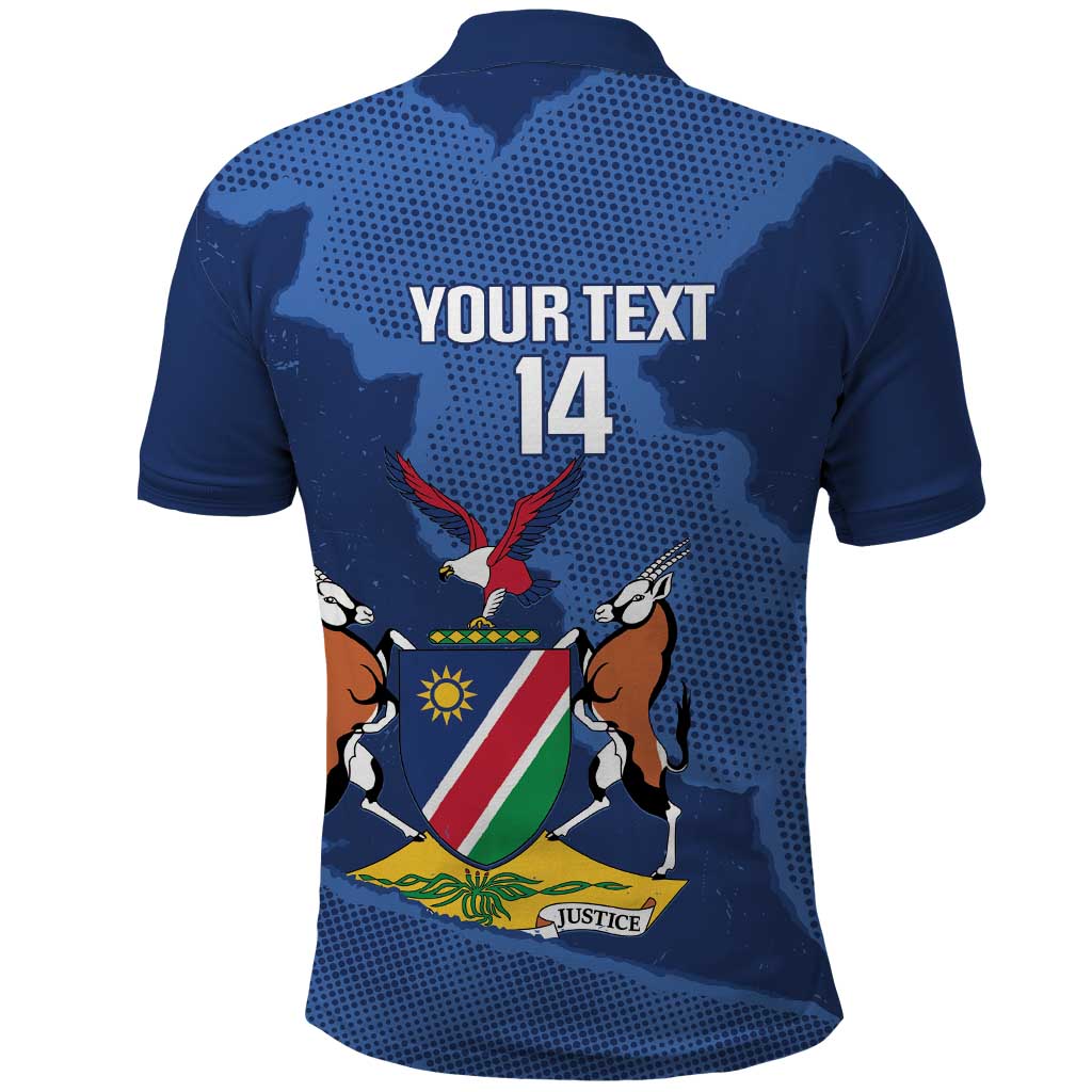 Afro Cricket Namibia Custom Polo Shirt Go Eagles Est 1992 - African Pride