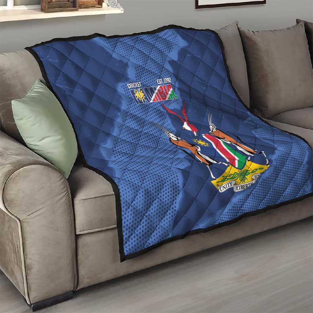 Afro Cricket Namibia Custom Quilt Go Eagles Est 1992 - African Pride