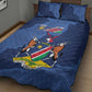 Afro Cricket Namibia Custom Quilt Bed Set Go Eagles Est 1992 - African Pride