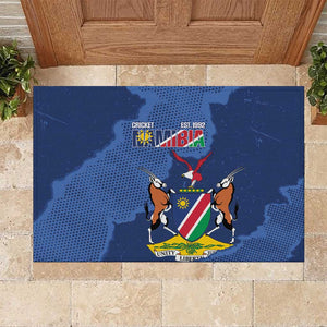 Afro Cricket Namibia Custom Rubber Doormat Go Eagles Est 1992 - African Pride