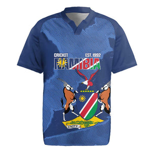 Afro Cricket Namibia Custom Rugby Jersey Go Eagles Est 1992 - African Pride