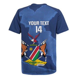 Afro Cricket Namibia Custom Rugby Jersey Go Eagles Est 1992 - African Pride