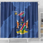 Afro Cricket Namibia Custom Shower Curtain Go Eagles Est 1992 - African Pride