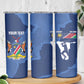 Afro Cricket Namibia Custom Skinny Tumbler Go Eagles Est 1992 - African Pride