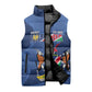 Custom Namibia Cricket Sleeveless Puffer Jacket Go Eagles Est 1992