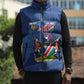 Custom Namibia Cricket Sleeveless Puffer Jacket Go Eagles Est 1992