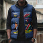 Custom Namibia Cricket Sleeveless Puffer Jacket Go Eagles Est 1992