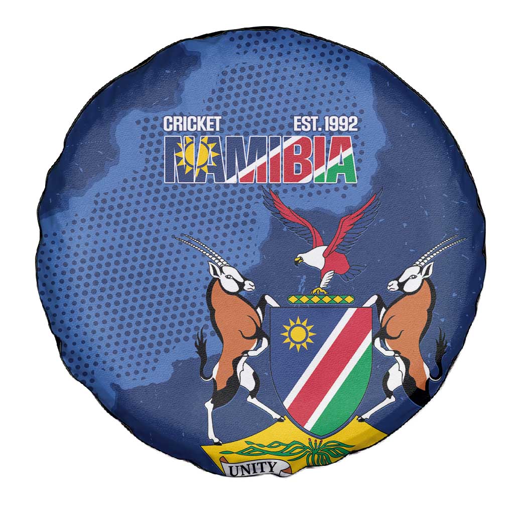 Afro Cricket Namibia Custom Spare Tire Cover Go Eagles Est 1992 - African Pride