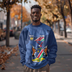 Afro Cricket Namibia Custom Sweatshirt Go Eagles Est 1992 - African Pride