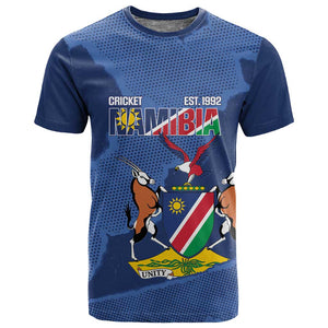 Afro Cricket Namibia Custom T shirt Go Eagles Est 1992 - African Pride