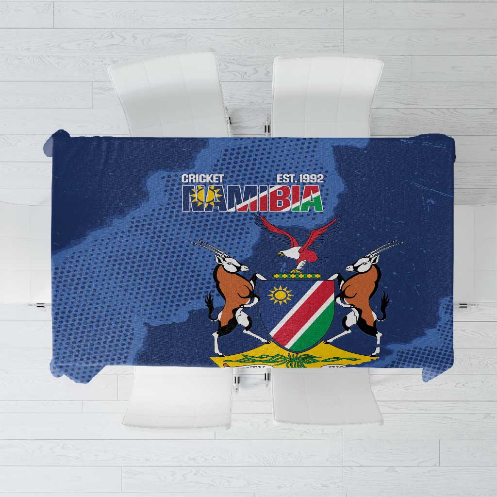 Afro Cricket Namibia Custom Tablecloth Go Eagles Est 1992 - African Pride