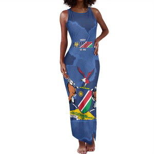 Afro Cricket Namibia Custom Tank Maxi Dress Go Eagles Est 1992 - African Pride