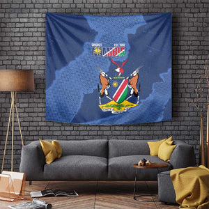 Afro Cricket Namibia Custom Tapestry Go Eagles Est 1992 - African Pride