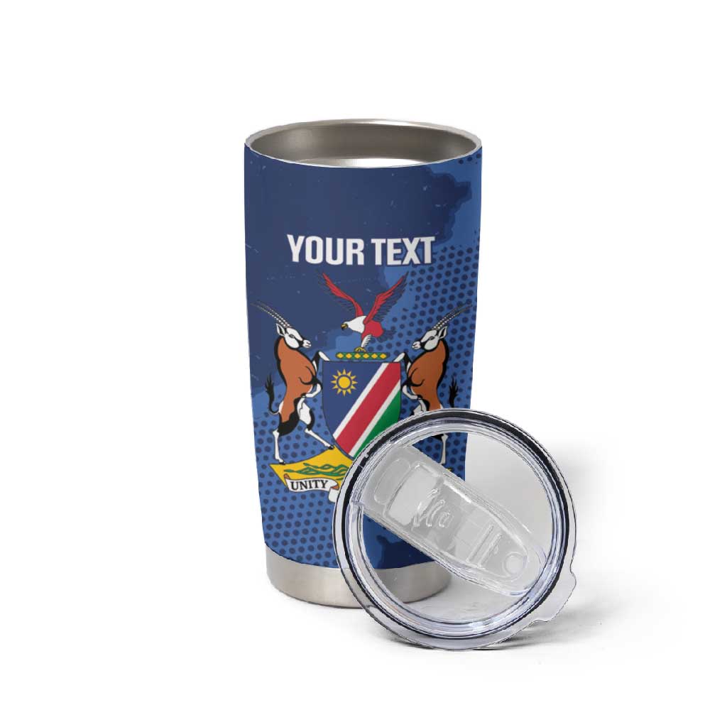 Afro Cricket Namibia Custom Tumbler Cup Go Eagles Est 1992 - African Pride