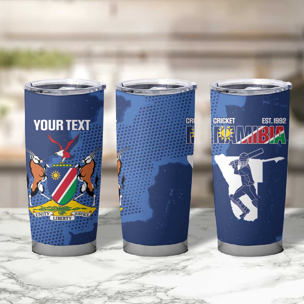 Afro Cricket Namibia Custom Tumbler Cup Go Eagles Est 1992 - African Pride