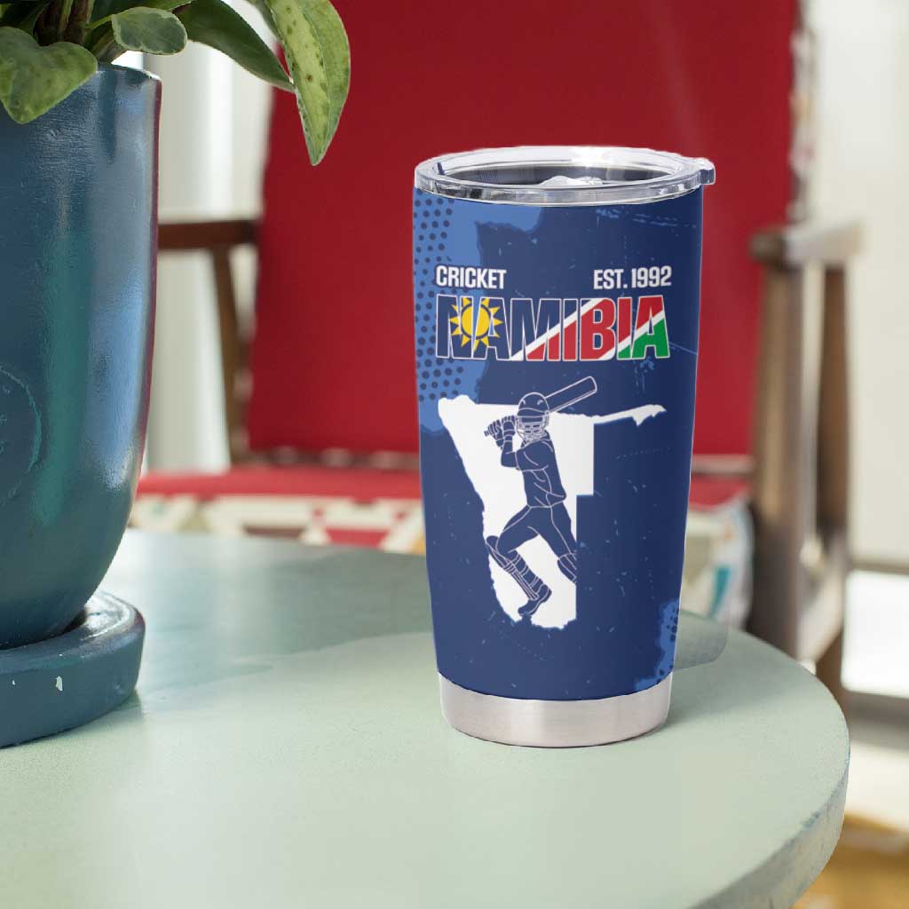 Afro Cricket Namibia Custom Tumbler Cup Go Eagles Est 1992 - African Pride