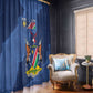 Afro Cricket Namibia Custom Window Curtain Go Eagles Est 1992 - African Pride