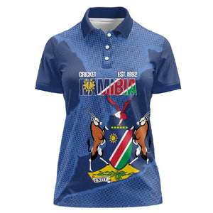 Afro Cricket Namibia Custom Women Polo Shirt Go Eagles Est 1992 - African Pride