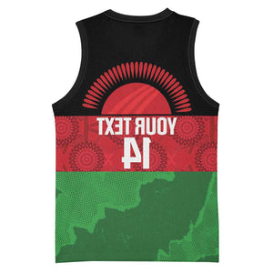 Afro Cricket Malawi Custom Basketball Jersey Go Champions Flag Style - African Pride