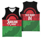 Afro Cricket Malawi Custom Basketball Jersey Go Champions Flag Style - African Pride