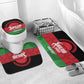 Custom Malawi Cricket Bathroom Set Go Champions Flag Style