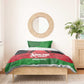 Afro Cricket Malawi Custom Bedding Set Go Champions Flag Style - African Pride