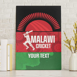 Afro Cricket Malawi Custom Canvas Wall Art Go Champions Flag Style - African Pride
