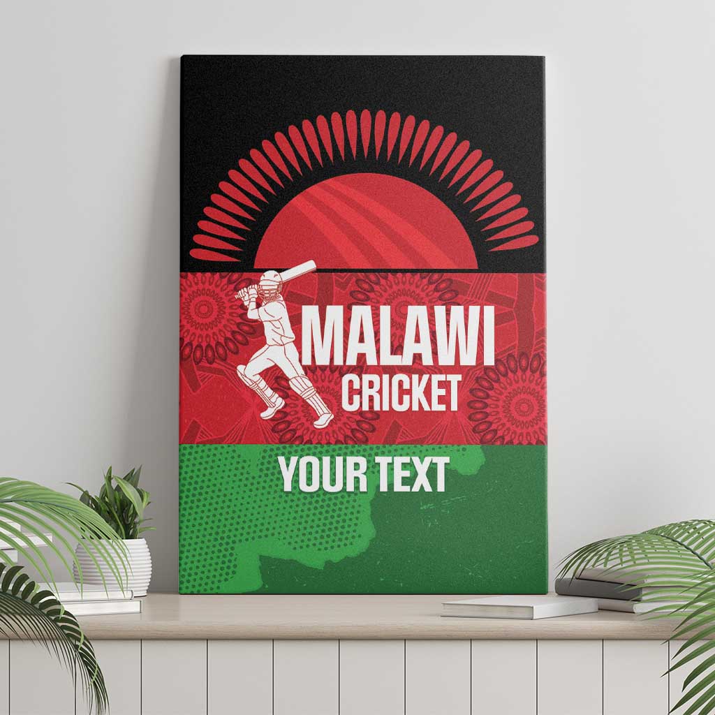 Afro Cricket Malawi Custom Canvas Wall Art Go Champions Flag Style - African Pride