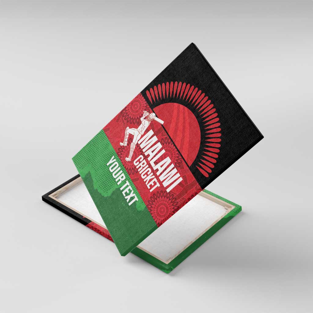 Afro Cricket Malawi Custom Canvas Wall Art Go Champions Flag Style - African Pride