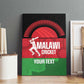 Afro Cricket Malawi Custom Canvas Wall Art Go Champions Flag Style - African Pride