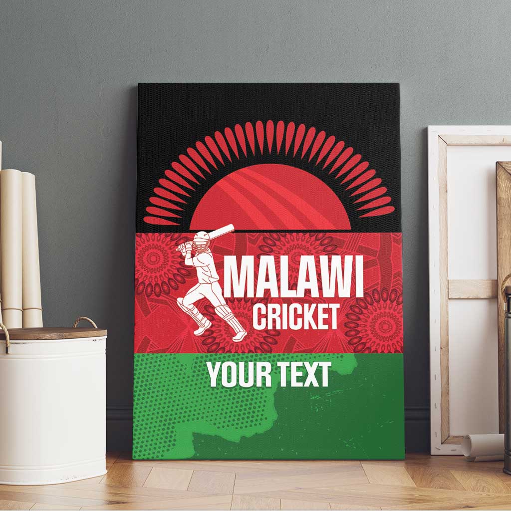 Afro Cricket Malawi Custom Canvas Wall Art Go Champions Flag Style - African Pride