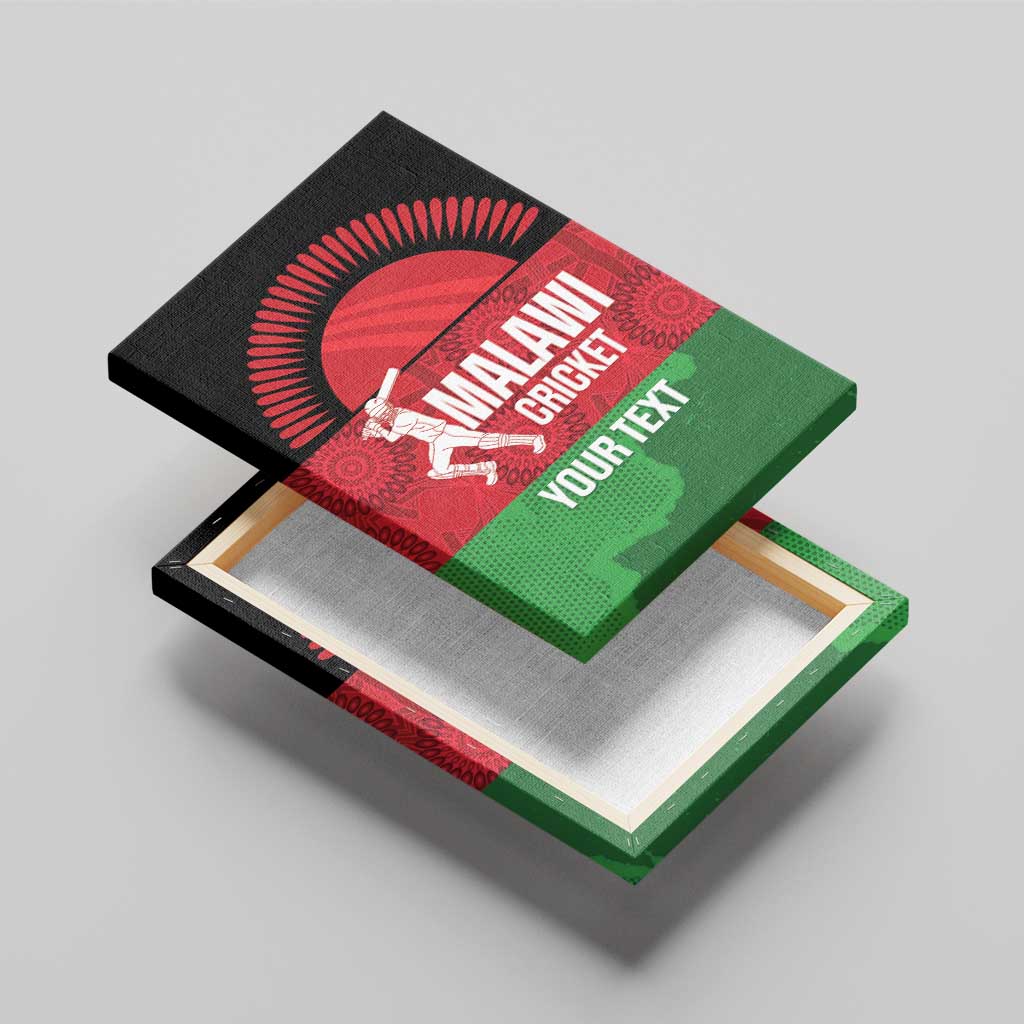 Afro Cricket Malawi Custom Canvas Wall Art Go Champions Flag Style - African Pride