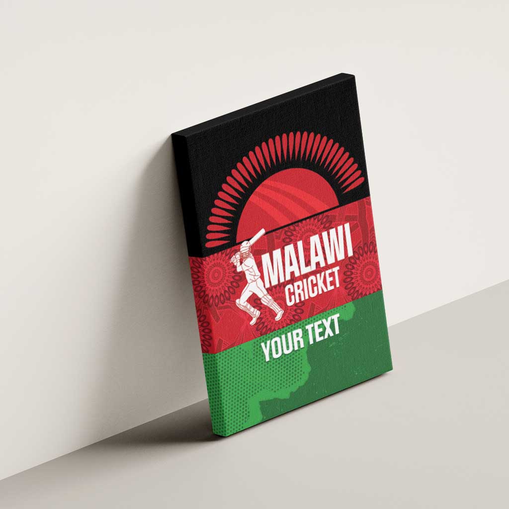 Afro Cricket Malawi Custom Canvas Wall Art Go Champions Flag Style - African Pride