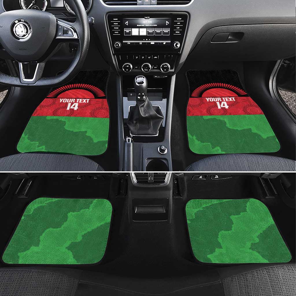 Afro Cricket Malawi Custom Car Mats Go Champions Flag Style - African Pride