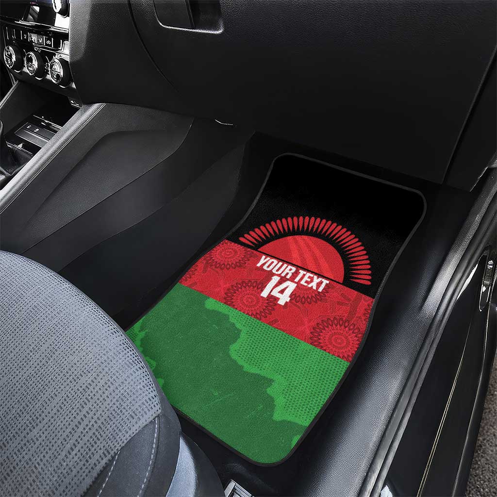 Afro Cricket Malawi Custom Car Mats Go Champions Flag Style - African Pride