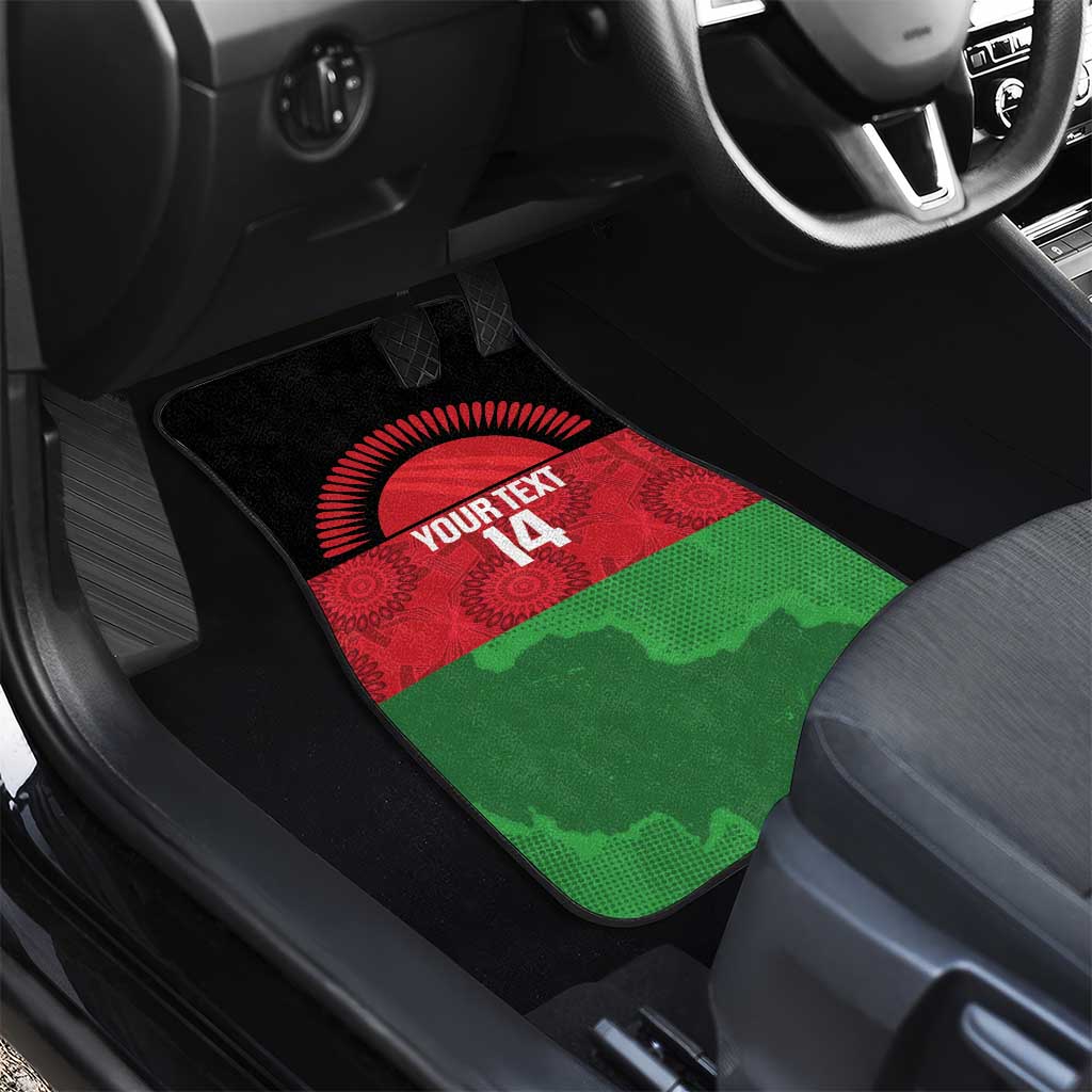 Afro Cricket Malawi Custom Car Mats Go Champions Flag Style - African Pride