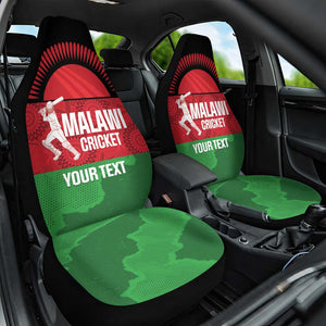 Afro Cricket Malawi Custom Car Seat Cover Go Champions Flag Style - African Pride