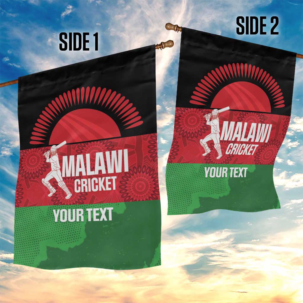 Afro Cricket Malawi Custom Garden Flag Go Champions Flag Style - African Pride