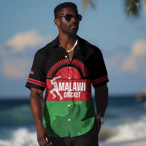 Afro Cricket Malawi Custom Hawaiian Shirt Go Champions Flag Style - African Pride
